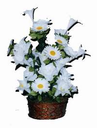 yapay karisik çiçek sepeti  Kahramanmaraş yurtiçi ve yurtdışı çiçek siparişi 