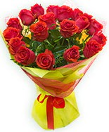 19 Adet kırmızı gül buketi  Kahramanmaraş yurtiçi ve yurtdışı çiçek siparişi 