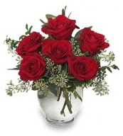 Vazo içerisinde 5 adet kırmızı gül  Kahramanmaraş çiçek online çiçek siparişi 